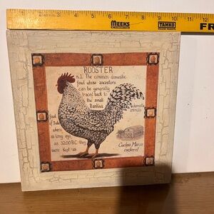 Rustic Rooster Wall Art Decor